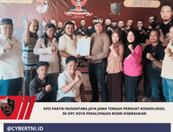 DPD Partai Nusantara Jaya Jawa Tengah Perkuat Konsolidasi, SK DPC Kota Pekalongan Resmi Diserahkan