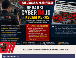 HAK JAWAB DAN SANGGAHAN RESMI REDAKSI CYBERTNI.ID