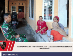 Babinsa Koramil 1406-07/Takkalalla Laksanakan Komsos Bersama Masyarakat 