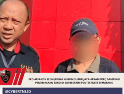 Eko Affandy SE SH (Firma Hukum Subur Jaya–FERADI WPI) Dampingi Pemeriksaan Saksi di SatResKrim Poltestabes Semarang