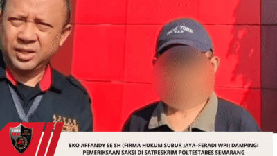 Eko Affandy SE SH (Firma Hukum Subur Jaya–FERADI WPI) Dampingi Pemeriksaan Saksi di SatResKrim Poltestabes Semarang