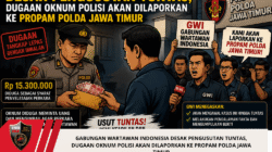 Gabungan Wartawan Indonesia Desak Pengusutan Tuntas, Dugaan Oknum Polisi Akan Dilaporkan ke Propam Polda Jawa Timur