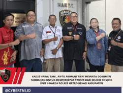 Kasus Hairil Tami, Aiptu Akhmad Rifai Meminta Dokumen Tambahan Untuk Mempercepat Proses Dari Selidik ke Sidik unit II Harda Polres Metro Bekasi Kabupaten