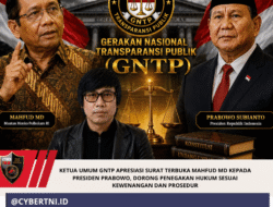 Ketua Umum GNTP Apresiasi Surat Terbuka Mahfud MD kepada Presiden Prabowo, Dorong Penegakan Hukum Sesuai Kewenangan dan Prosedur