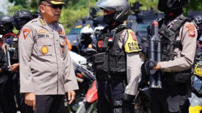 Jelang Opening Piala Presiden, Polda Jabar Gelar Apel Kesiapan Pengamanan di Stadion Si Jalak Harupat