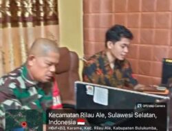 Perkuat Ketahanan Wilayah, Babinsa Karama Laksanakan Puldata Teritorial Bersama Staf Desa
