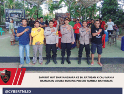 Sambut HUT Bhayangkara ke 80, Ratusan Kicau Mania Ramaikan Lomba Burung Polsek Tambak Banyumas