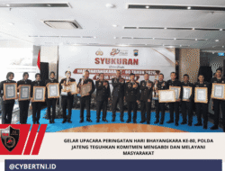 Gelar Upacara Peringatan Hari Bhayangkara ke-80, Polda Jateng Teguhkan Komitmen Mengabdi dan Melayani Masyarakat