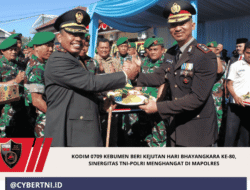 Kodim 0709 Kebumen Beri Kejutan Hari Bhayangkara ke-80, Sinergitas TNI-Polri Menghangat di Mapolres