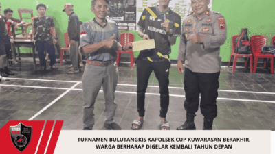 Turnamen Bulutangkis Kapolsek Cup Kuwarasan Berakhir, Warga Berharap Digelar Kembali Tahun Depan
