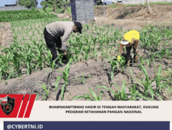 Bhabinkamtibmas Hadir di Tengah Masyarakat, Dukung Program Ketahanan Pangan Nasional