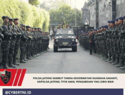 Polda Jateng Sambut Tanda Kehormatan Nugraha Sakanti, Kapolda Jateng; Titik Awal Pengabdian yag Lebih Baik