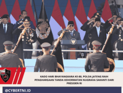 Kado Hari Bhayangkara ke-80, Polda Jateng Raih Penghargaan Tanda Kehormatan Nugraha Sakanti dari Presiden RI