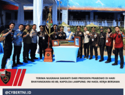 Terima Nugraha Sakanti dari Presiden Prabowo di Hari Bhayangkara ke-80, Kapolda Lampung: Ini Hasil Kerja Bersama