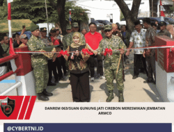 Danrem 063/Suan Gunung Jati Cirebon Meresmikan Jembatan Armco