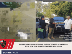 Polresta Banyumas Bongkar Sindikat Penggelapan Pajero Rp200 Juta, Dua Orang Ditangkap Satu Buron