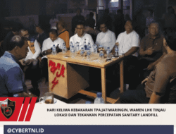 Hari Kelima Kebakaran TPA Jatiwaringin, Wamen LHK Tinjau Lokasi dan Tekankan Percepatan Sanitary Landfill
