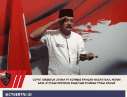 Copot Direktur Utama PT Agrinas Pangan Nusantara, Ketum APKLI-P Desak Presiden Prabowo Rombak Total KDKMP