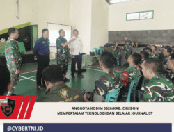Anggota Kodim 0620/Kab. Cirebon Mempertajam Teknologi dan Belajar Journalist