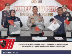 Polres Purworejo Ungkap Kasus Curanmor di Masjid Agung, Pelaku Terlilit Masalah Ekonomi Akibat Judi Online