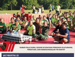 Nobar Piala Dunia, Kodam IX/Udayana Perkokoh Silaturahmi, Persatuan, dan Kemanunggalan TNI-Rakyat