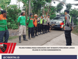 Polres Purbalingga Kerahkan Unit K9 Bantu Pencarian Lansia Hilang di Hutan Karangmoncol