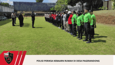 Polisi Periksa Kebaarn Rumah di Desa Pagerandong
