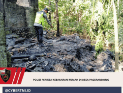 Polisi Periksa Kebakaran Rumah di Desa Pagerandong