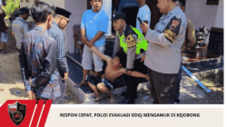 Respon Cepat, Polisi Evakuasi ODGJ Mengamuk di Kejobong