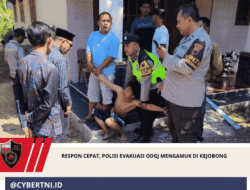 Respon Cepat, Polisi Evakuasi ODGJ Mengamuk di Kejobong