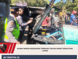 Rumah Warga Bojongsari Terbakar, Diduga Akibat Konsleting Listrik
