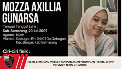 Polres Semarang Intensifkan Pencarian Perempuan Hilang, Setiap Petunjuk Terus Ditelusuri