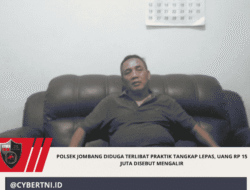 Polsek Jombang Diduga Terlibat Praktik Tangkap Lepas, Uang Rp 15 Juta Disebut Mengalir