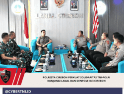 Polresta Cirebon Perkuat Solidaritas TNI-Polri Kunjungi Lanal dan Denpom III/3 Cirebon