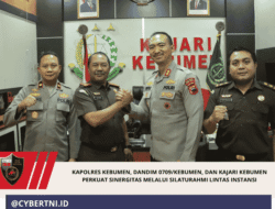 Kapolres Kebumen, Dandim 0709/Kebumen, dan Kajari Kebumen Perkuat Sinergitas Melalui Silaturahmi Lintas Instansi