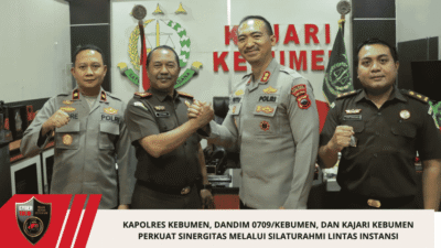 Kapolres Kebumen, Dandim 0709/Kebumen, dan Kajari Kebumen Perkuat Sinergitas Melalui Silaturahmi Lintas Instansi