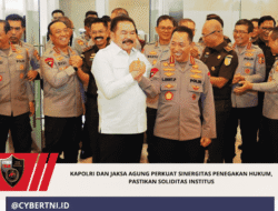 Kapolri dan Jaksa Agung Perkuat Sinergitas Penegakan Hukum, Pastikan Soliditas Institus