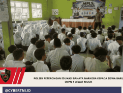 Polsek Peterongan Edukasi Bahaya Narkoba kepada Siswa Baru SMPN 1 Lewat Musik