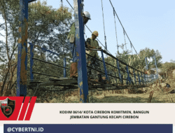 Kodim 0614/ Kota Cirebon Komitmen, Bangun Jembatan Gantung Kecapi Cirebon