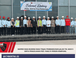 Wapres Raka Buming Raka Tinjau Pembangunan Jalan Tol Musi 5 Serta Pengolahan PSEL Yang 91 Persen Rampung.