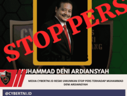 Media CyberTNI.id Resmi Umumkan STOP PERS terhadap Muhammad Deni Ardiansyah