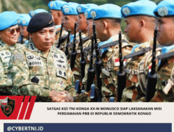 Satgas Kizi TNI Konga XX-W MONUSCO Siap Laksanakan Misi Perdamaian PBB di Republik Demokratik Kongo