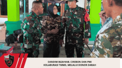 Dandim 0620/Kab. Cirebon Dan PMI Kolaburasi TMMD, Melalui Donor Darah