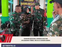 Dandim 0620/Kab. Cirebon Dan PMI Kolaburasi TMMD, Melalui Donor Darah
