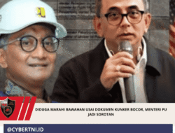 Diduga Marahi Bawahan Usai Dokumen Kunker Bocor, Menteri PU Jadi Sorotan