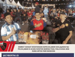 Sambut Hangat Kedatangan Kapolda Jabar dan Jajaran PJU Polda Jabar di Acara Nonton Bareng Final Piala Dunia 2026 Kiara Artha Park Bandung