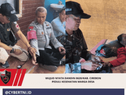 Wujud Nyata Dandin 0620/Kab. Cirebon Peduli Kesehatan Warga Desa