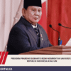 Presiden Prabowo Subianto resmi membentuk Universitas Republik Indonesia atau URI