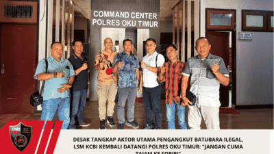 Desak Tangkap Aktor Utama Pengangkut Batubara Ilegal, LSM KCBI Kembali Datangi Polres OKU Timur: “Jangan Cuma Tajam ke Sopir!”