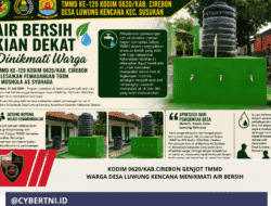Kodim 0620/Kab.Cirebon Genjot TMMD Warga Desa Luwung Kencana Menikmati Air Bersih